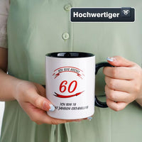 16 x Brand New NOVAJOY Ceramic Mug, Coffee Mug With Nice Saying I m not 60 I m 18 with 42 years of experience funny as a gift for a round birthday, 60 mug print birthday - RRP €326.4