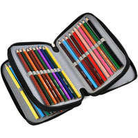 1 x RAW Customer Returns YOTINO Large Capacity Pencil Case with Zipper, Pencil Cases for Girls, 3 Layer Pencil Box School Case Organizer Pen Holder for Kids Teens Students,Black - RRP €9.95