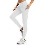 1 x RAW Customer Returns adorence White leggings women s opaque, sports leggings women with pocket, yoga pants high waist, sports leggings opaque white-XXL - RRP €25.99