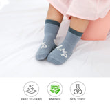 2 x Brand New YANWANG 5 Pairs Non-Slip Baby Socks, Crew Socks with Grips for Toddler Boys Girls 3-Alfabet,3-5 Years  - RRP €45.6