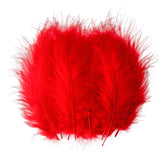 1 x RAW Customer Returns 200pcs Fluffy Marabou Feathers for Dream Catcher 4-6 inch Red Feathers for Crafts Dream Catcher Fringe Border Colored Feathers Accessories Pack - RRP €12.26