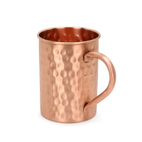 1 x RAW Customer Returns Zap Impex Moscow Mule Copper Mugs - Set of 2 - 100 Handmade Food Grade Pure Solid Copper Mugs with Pipe Handle - 16 oz High Quality Cocktail Copper Glass - RRP €23.99