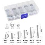 10 x Brand New AGGER 360pcs M2 M3 M4 Phillips Pan Head Screws Bolt Nut Lock Washers Assortment Kit, 304 Stainless Steel M2  - RRP €240.0