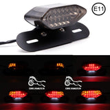 1 x RAW Customer Returns DREAMIZER Motorcycle LED Tail Lights, 12V Motorcycle Rear Light Break Indicator Light License Lamp Smoke  - RRP €19.99