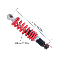 1 x RAW Customer Returns Motorcycle Shock Absorber, ATV 250mm Rear Suspension Shock Absorber Metal 1000-1200lbs Spring Shock Absorber for 70-125 CC Motorcycle, Pit Bike, Dirt Bike, ATV - RRP €32.87