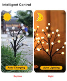 1 x RAW Customer Returns Solar lamps for outdoor garden, 2 pieces garden lights 20LED 2 modes solar lights garden decoration, winterproof waterproof solar lamps, for garden, outside, patio, lawn, Halloween decoration, Christmas decoration - RRP €16.13