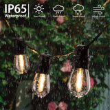 1 x RAW Customer Returns Mu 10M outdoor fairy lights, outdoor expandable to 1000W, 10 lamp holders E27 weatherproof Ip65, outdoor fairy lights power decoration for garden party wedding garden wedding 10M, black - RRP €25.54