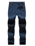 1 x RAW Customer Returns JustSun Ski Pants Men s Hiking Pants Softshell Pants Outdoor Pants Trekking Pants Snowboard Pants Winter Windproof Waterproof Warm Lined Blue M - RRP €37.99