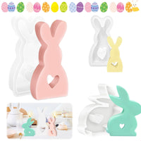 1 x Brand New Easter Bunny Silicone Mould, Darryy Pack of 3 Easter Rabbit Silicone Molds Casting Moulds, Silicone Mold Rabbit 3D, Casting Molds Silicone Plaster Easter, DIY Rabbit Mold for Easter, for Making Soap, Candles, Crafts A  - RRP €16.8