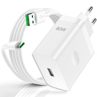 1 x RAW Customer Returns 80W Fast Charger with USB C Cable 1M SUPERVOOC Charge for Oppo Reno12 11 F 10 8 Pro Find X5 X3 2 Neo,Fast Charger Charge VOOC with USB Type-C Cable for OnePlus 12 12R 11 10 Pro Nord 2T CE 4 3 2 - RRP €28.51