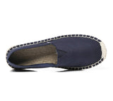 1 x RAW Customer Returns Altxic Men s Comfort Canvas Slip on Espadrilles Flat Pure Blue 43 EU - RRP €35.99