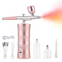 1 x RAW Customer Returns Portable Airbrush Kit, Handheld Airbrush Kit, Rechargeable Airbrush Kit, Mini Airbrush Gun, for Nails Painting Tattoo Cake Makeup Model - RRP €30.24