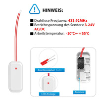 1 x RAW Customer Returns Radio signal forwarding, PHYSEN doorbell and gong forwarding, radio converter for existing doorbell systems, radio gong extension set 1 WET02 - radio converter 2 receivers  - RRP €55.45