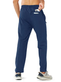 1 x RAW Customer Returns NORTHYARD Men s Sweatpants Running Workout Gym Lightweight Casual Pants with Zipper Pockets Dark Blue M - RRP €29.99