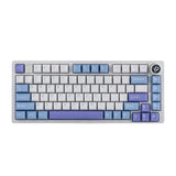 1 x RAW Customer Returns EPOMAKER x LEOBOG Hi75 Aluminum Alloy Mechanical Keyboards, Gasket Wired Gaming Keyboard, Programmable, Hot Swap, NKRO for Win Mac White Purple, Ice Cyan Switch  - RRP €121.99