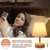 1 x RAW Customer Returns Bedside Lamp Touch Dimmable, HSLighting Table Lamp Touch Dimmable Light Bulb 3 Brightness Levels Adjustable Desk Lamp Minimalist Table Lamp for Bedside Table Bedroom Reading Living Room - RRP €27.34