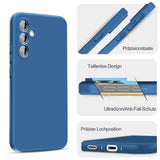 14 x Brand New Mobile Phone Case for Samsung Galaxy S24 5G Case with Protective Film, Soft TPU Silicone Liquid Silicone Case Camera Protection Full Protection Bumper Mobile Phone Protection Protective Case for Samsung S24 Case  Blue  - RRP €225.82