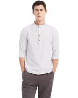 1 x RAW Customer Returns YAOBAOLE Men s Casual Shirt Linen Shirt Autumn Men s Work Shirt Men s White 3XL - RRP €25.19