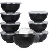 1 x RAW Customer Returns Greentainer Bowl 24 OZ Cereal Bowls with Lid Salad Bowls, 8 Pack 710ml Unbreakable Cereal Bowls Fruit Bowl, Soup Bowl for Children and Adults Lightweight Shatterproof - RRP €26.99