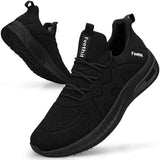 1 x RAW Customer Returns Feethit Sneakers Men s Casual Outdoor Sports Shoes for Trainers or Work, Comfortable, Lightweight and Breathable, Black 45 EU - RRP €29.21