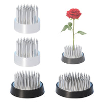 20 x RAW Customer Returns BUERPINKING 4 Pieces Kenzan Flower Decoration, Ikebana, Flower Hedgehog, Flower Frog Stainless Steel for Garden Hotel Decoration Art Home Living High-End Clubs Silver  - RRP €600.0