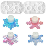 1 x Brand New MEZHEN silicone mold candle holder snowflakes silicone mold Christmas snowflake silicone mold candle holder DIY resin silicone mold for Christmas party decoration home decorations - RRP €16.8