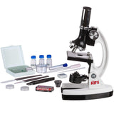 1 x RAW Customer Returns Amscope FBA M30-ABS-KT1-W Organic Microscope Set for Children with 48-Piece Metal Arm, 120x-240x-300x-480x-600x-1200x, White, 33cm x 15.2cm x 22.9cm - RRP €41.99