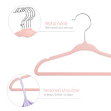 1 x RAW Customer Returns ManGotree Baby Velvet Clothes Hangers for Infants and Toddlers, 28 cm Children s Size, 360 Degree Rotatable, Ultra Thin and Non-Slip Design, Pack of 15 Light Pink  - RRP €11.95