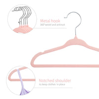 1 x RAW Customer Returns ManGotree Velvet Baby Hangers, Toddler Kids Hangers with Swivel Hook, Notched Shoulder Design for Children and Kids Clothes 30 Pack, Light Pink  - RRP €19.67