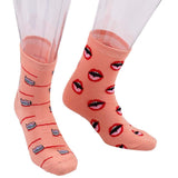 1 x Brand New BESTOYARD Winter Autumn High Socks In Tube Sock Cotton Teeth and Toothbrush Women Men Socks Orange  - RRP €20.4