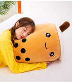 4 x Brand New KOWAKA Boba Plushie Plush Pillow, Creative Bubble Milk Tea Cup Shaped Hugging Pillow Stuffed Toy Brown, Cute, M 35.1 cm  - RRP €107.96