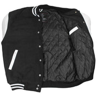 1 x RAW Customer Returns Vintage NY Black XL baseball jacket - RRP €57.47