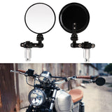 1 x RAW Customer Returns DREAMIZER Round Motorcycle 7 8 22mm Handlebar End Mirrors, Motorcycle Rearview Mirror for Street Sport Bikes Cruiser - RRP €20.64