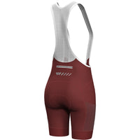 1 x RAW Customer Returns Lo.gas Cycling Shorts Women Padded With Straps Cycling Bib Shorts Women Bib Shorts Cycling Shorts Quick-drying Shockproof Cycling Underpants With 4d Padding Pocket Burgundy S - RRP €36.99