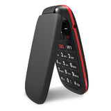 1 x RAW Customer Returns ukuu flip phone 1.8 GSM mobile phone Dual SIM seniors mobile phone without contract with large buttons and large capacity battery children s mobile phone - Black, vodafone - RRP €28.51