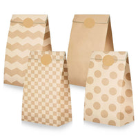 33 x Brand New Biroyal Christmas Gift Bags, Christmas Bags, 40 Pieces, Paper Bags with 100 Stickers for Christmas, Kraft Paper Bags, Fruit Bags, Bread Bags, Birthdays, - RRP €752.4