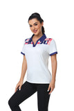 1 x RAW Customer Returns SwissWell Polo Shirt Women s Short Sleeve Sports Breathable T-Shirt Tennis Golf Polo Shirts Summer Outdoor Polo Shirt 1345White, M  - RRP €25.2