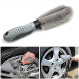 1 x RAW Customer Returns MEISHANG car cleaning set inside outside, care kit, car care cleaning, cleaning, car wash set with tire brush, multi-purpose cleaning cloths, black - RRP €19.99