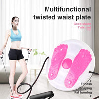 4 x Brand New Twist Waist Disc Board with Drawstring, Multifunction Magnetic Balance Board Pedal, Waist Trimmer Disc Twist Board Machine, Aerobic Fitness, Twister Sports Plate, Twisting Waist Disc - RRP €47.2