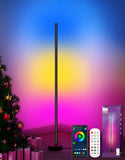 1 x RAW Customer Returns Royana LED Floor Lamps, Dimmable LED Floor Lamp with Remote and APP Control, Music and DIY Mode, Modern RGB LED Lamp for Living Room, Bedroom, Parties - RRP €29.99