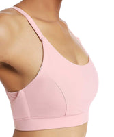 1 x RAW Customer Returns Yaavii Women s Sports Bra Without Wire Padded Yoga Bra Push Up Women Bustier Breathable Elasticity Sports Bra Top Pink XL - RRP €15.12