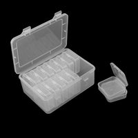 1 x Brand New YIXNSW 14 pieces 5.4 x 5.4 x 2 cm plastic box small transparent bead organizer box plastic storage container box for small parts, beads, screw sorting boxes and handicrafts - RRP €10.07