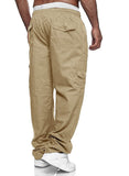 1 x RAW Customer Returns Jolicloth men s cargo pants outdoor pants with 7 pockets men s long baggy pants casual leisure pants for sports hiking khaki L - RRP €35.14