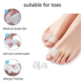 1 x Brand New Gel toe corrector, silicone soft toe separator, toe stretcher, 4 pieces toe protector daily use and night use  - RRP €10.99