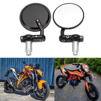 1 x RAW Customer Returns DREAMIZER Round Motorcycle 7 8 22mm Handlebar End Mirrors, Motorcycle Rearview Mirror for Street Sport Bikes Cruiser - RRP €20.64