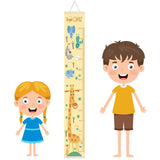 1 x Brand New RONGYI Children s Wall Chart, Children s Growth Ruler 60-180cm, with Hanging Hook Children s Growth, for Children Bedroom Nursery Removable Wall Decoration - RRP €19.2