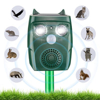 1 x RAW Customer Returns Cat Repeller for Garden, Cat Repeller Ultrasonic Solar Waterproof Animal Repeller Cat Repeller for Cats, Dogs, Birds, Mice 3 Mode Adjustable - RRP €39.98