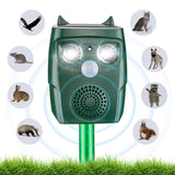 1 x RAW Customer Returns Cat Repeller for Garden, Cat Repeller Ultrasonic Solar Waterproof Animal Repeller Cat Repeller for Cats, Dogs, Birds, Mice 3 Mode Adjustable - RRP €43.36