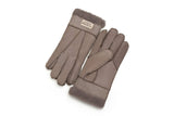 1 x RAW Customer Returns YISEVEN Men s Winter Lambskin Sheepskin Leather Gloves Warm Fur Cuff Thick Wool Lined and Robust Heated for Winter Cold Weather Dress Driving Work Gifts, Dark Taupe M - RRP €29.03