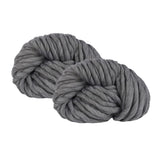 1 x Brand New Maxee Bulky Arm Knitting Wool 500g 2 250 g , Roving Yarn for Hand Knitting Crochet, Chunky Icelandic Wool, Chunky Knit Soft Wool Yarn, Thick Wool Yarn for Blanket Knitting - 33 Hemp Gray  - RRP €17.14